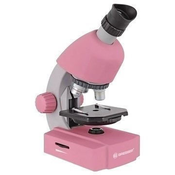 Bresser Junior 40x-640x mikroskooppi Vaaleanpunainen