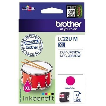 Brother LC22UM Mustepatruuna XL Magenta