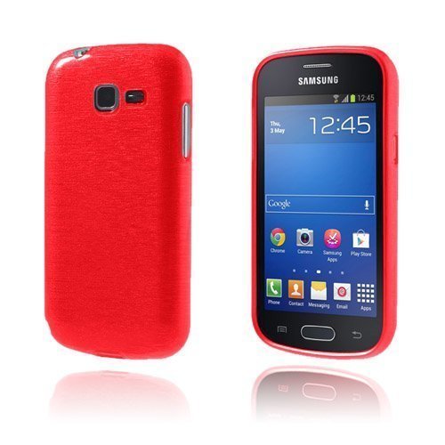 Brush Punainen Samsung Galaxy Trend Lite Suojakuori