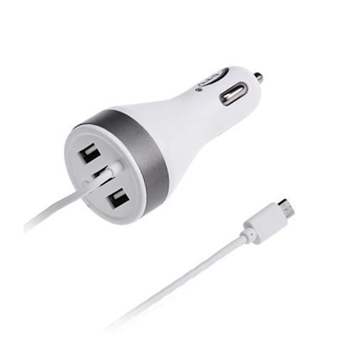 Bty M642 5v 4.8a Kaksois-Usb Porttinen Autolaturi Mikro Usb Kaapelilla