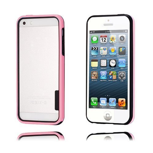 Bumper Case Pinkki / Musta Iphone 5c Bumper Suojakehys
