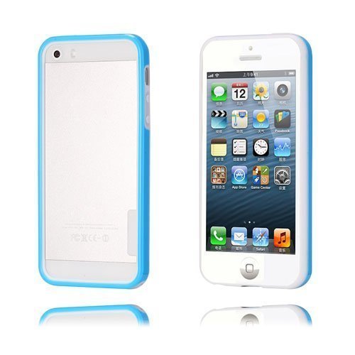 Bumper Case Sininen / Valkoinen Iphone 5c Bumper Suojakehys