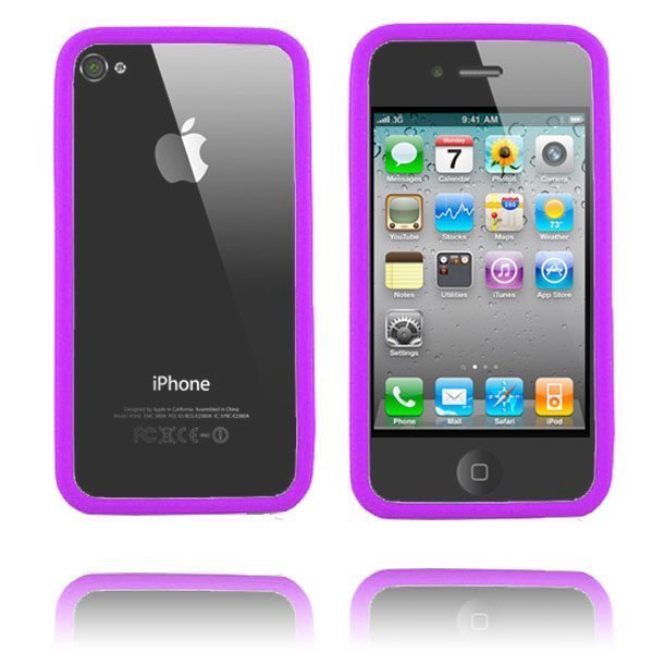 Bumper Vankka Reunus Violetti Iphone 4 Suojakehys