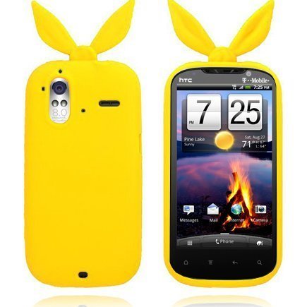 Bunny Keltainen Htc Amaze 4g Silikonikuori