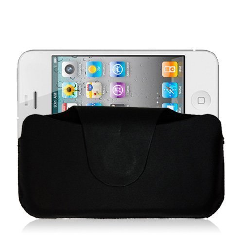 Business Pouch Musta Iphone 4 / 4s Nahkakotelo