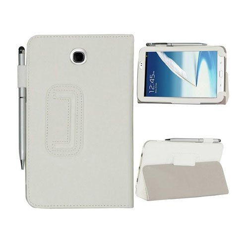 Business Valkoinen Samsung Galaxy Tab 3 7.0 Nahkakotelo