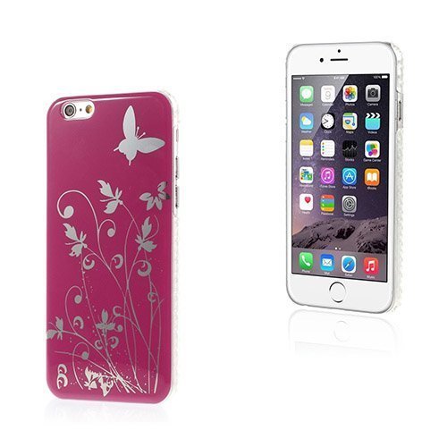 Butterflies Kuuma Pinkki Iphone 6 Suojakuori