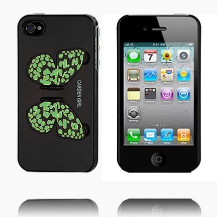 Butterfly Back Musta Iphone 4 / 4s Suojakuori