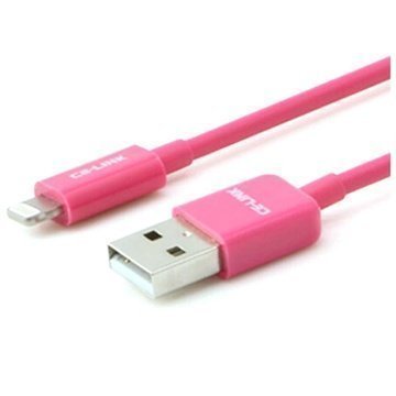 CE-LINK Lightning USB kaapeli iPhone 6 / 6S iPad Pro iPad Mini 4 -laitteille Kuuma Pinkki