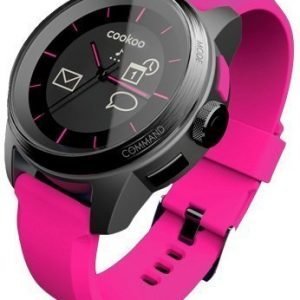 COOKOO Bluetooth watch Black on Pink