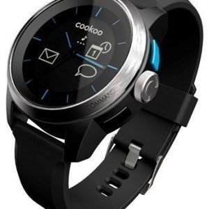 COOKOO Bluetooth watch Silver on Black