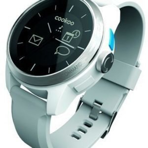 COOKOO Bluetooth watch Silver on White
