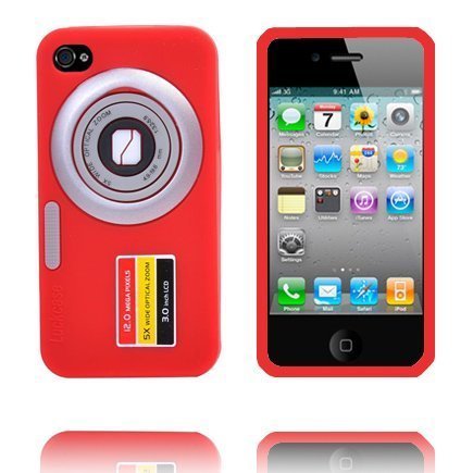 Camcase Punainen Iphone 4s Silikonikuori