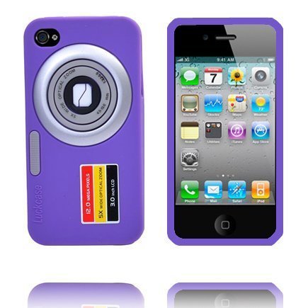 Camcase Violetti Iphone 4s Silikonikuori