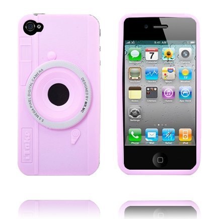 Camera Case Vaaleanpunainen Iphone 4 Suojakuori