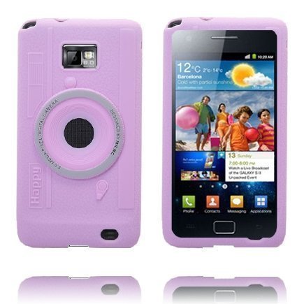 Camera Case Vaaleanpunainen Samsung I9100 Galaxy S2 Suojakuori
