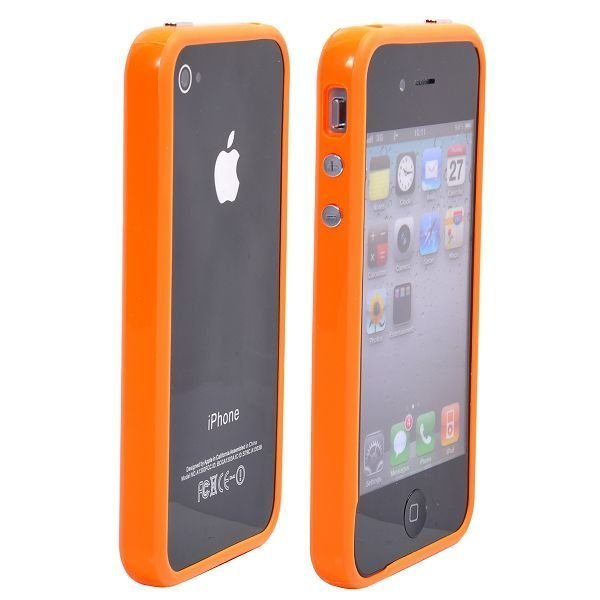 Candy Color Bumper Oranssi Iphone 4s Suojakehys