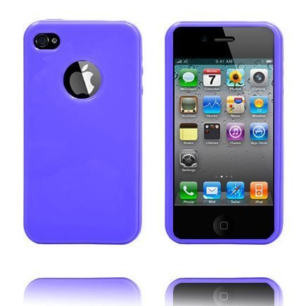 Candy Colors Logo Cut Violetti Iphone 4s Silikonikuori