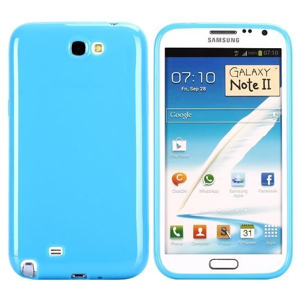 Candy Colors Sininen Samsung Galaxy Note 2 Silikonikuori