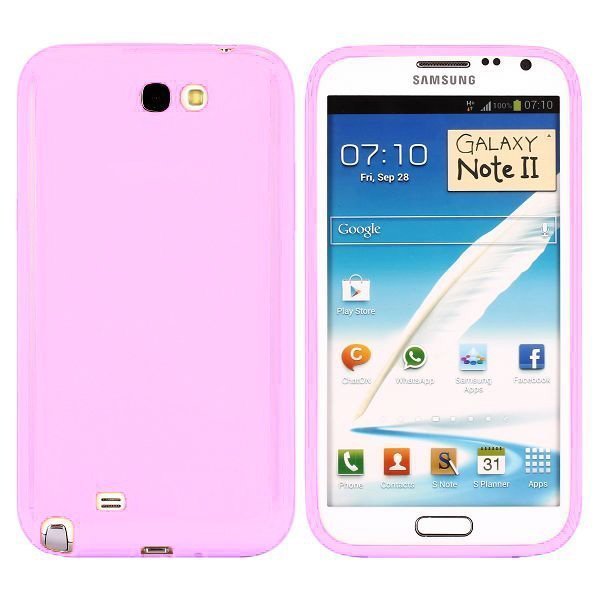 Candy Colors Vaaleanpunainen Samsung Galaxy Note 2 Suojakuori