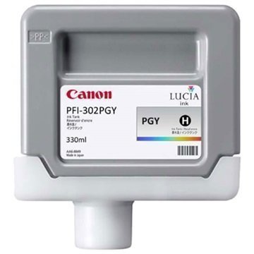 Canon PFI-302PGY Mustepatruuna 2218B001 Valokuva Harmaa