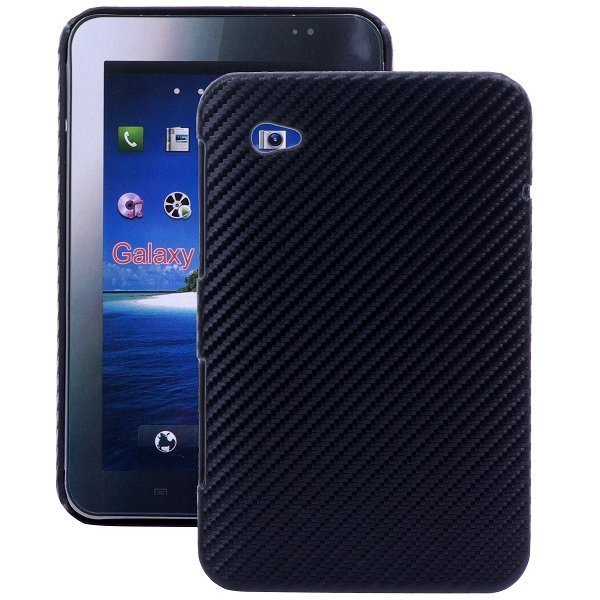 Carbon Musta Samsung Galaxy Tab P1000 Suojakuori