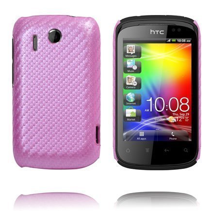 Carbon Pinkki Htc Explorer Suojakuori