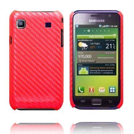 Carbon Punainen Samsung Galaxy S Suojakuori