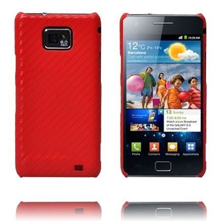 Carbon Punainen Samsung Galaxy S2 Suojakuori