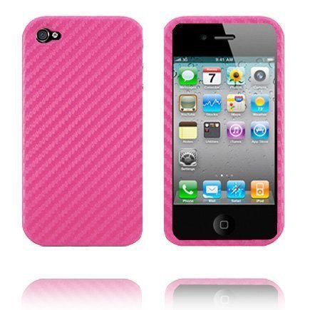 Carbon Slim Pinkki Iphone 4 Suojakuori