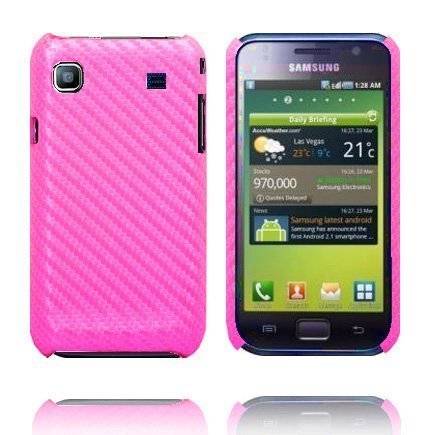 Carbon Vaaleanpunainen Samsung Galaxy S Suojakuori