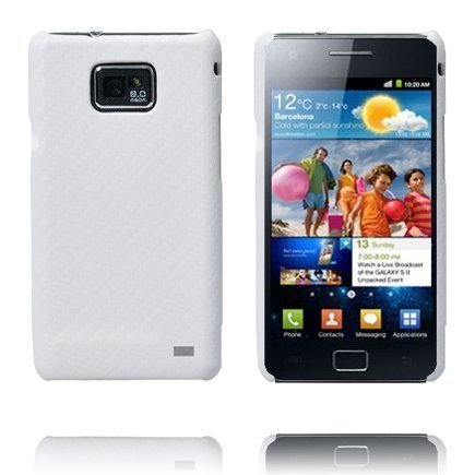 Carbon Valkoinen Samsung Galaxy S2 Suojakuori