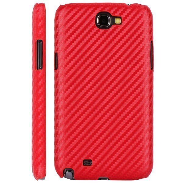 Carbonite Punainen Samsung Galaxy Note 2 Suojakuori
