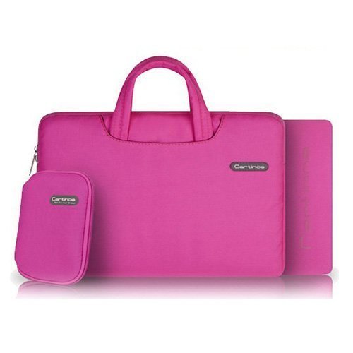 Cartinoe Pinkki Macbook Pro 15.4" Kangaslaukku Vetoketjulla