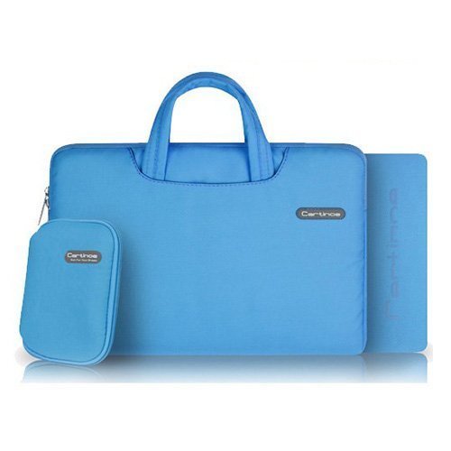 Cartinoe Sininen Macbook Pro 15.4" Kangaslaukku Vetoketjulla