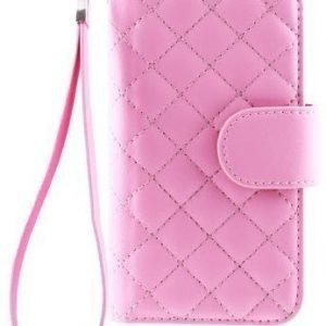 Case Folio for Samsung Galaxy S4 Mini Quilted Pink