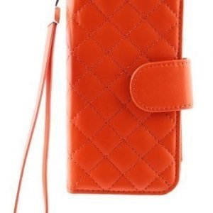 Case Folio for iPhone 5 Quilted Orange