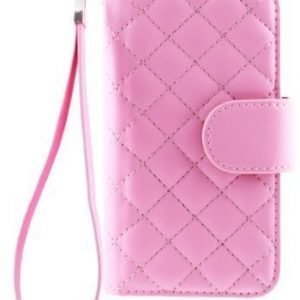 Case Folio for iPhone 5 Quilted Pink