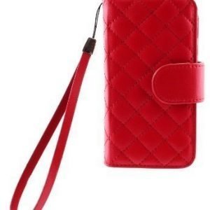 Case Folio for iPhone 5 Quilted Red