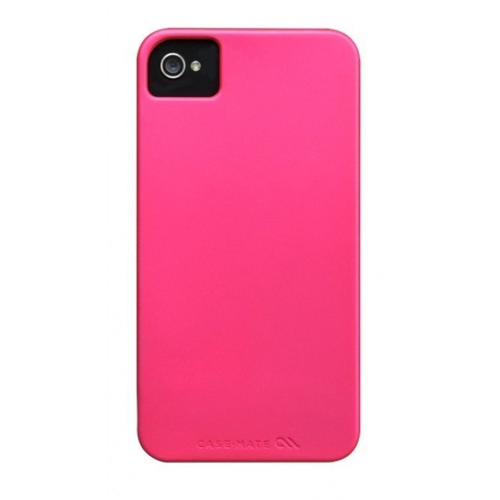 Case-Mate Barely There Alumiini Suojakuori Iphone 4s / 4 Puhelimille Sähköinen Pinkki