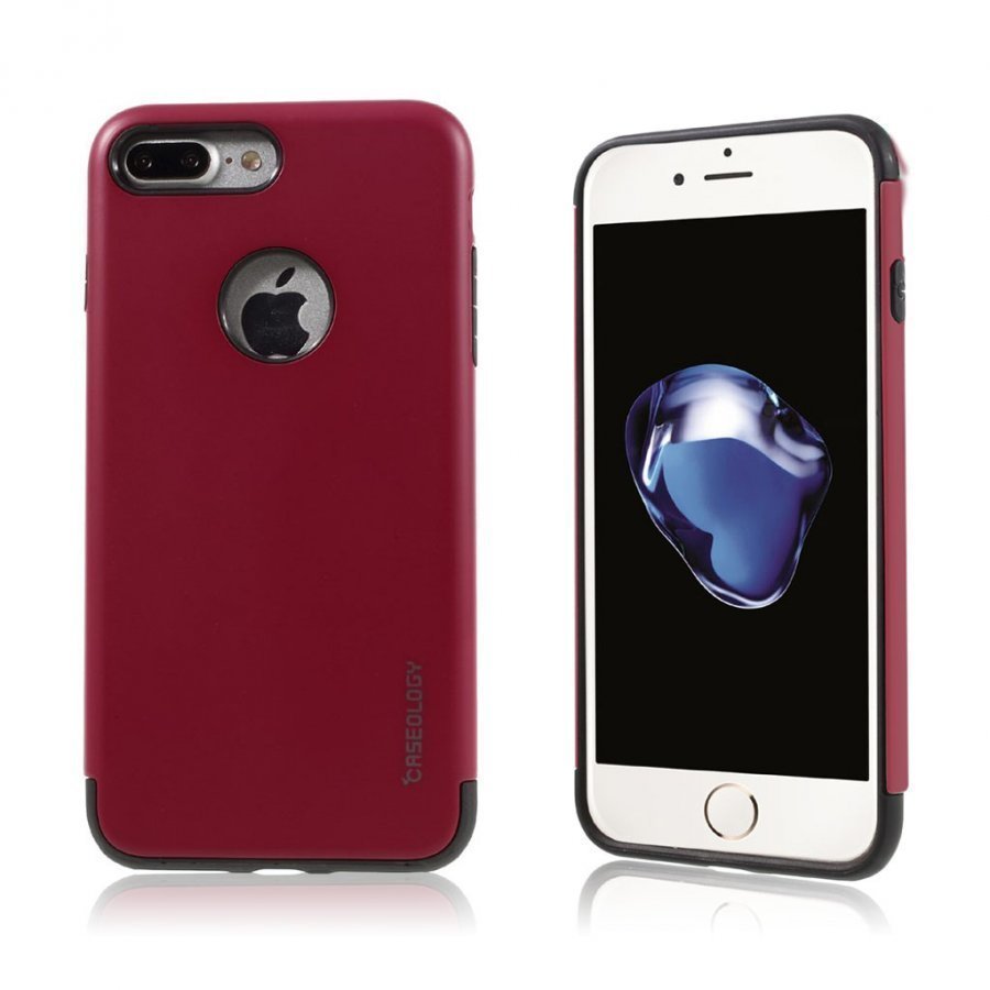 Caseology Iphone 7 Plus Joustava Hybridi Muovikuori Kuuma Pinkki