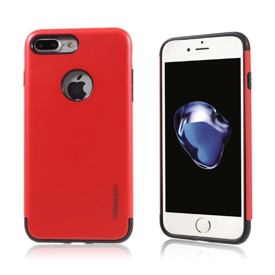 Caseology Iphone 7 Plus Joustava Hybridi Muovikuori Punainen