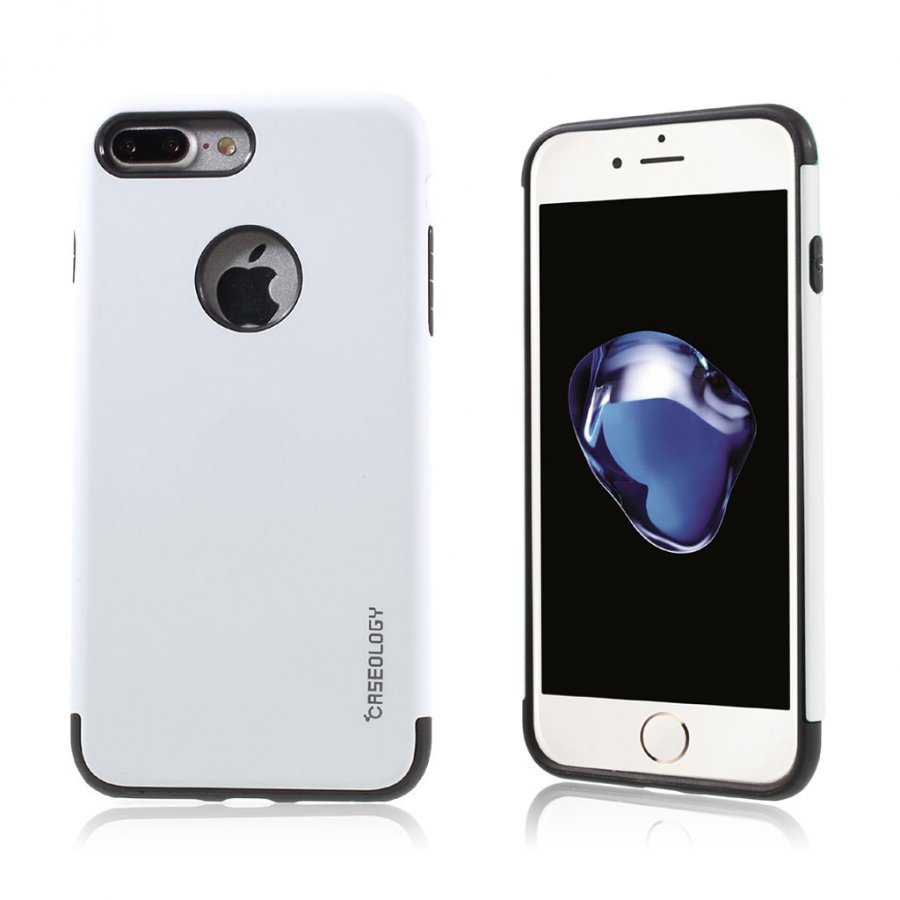 Caseology Iphone 7 Plus Joustava Hybridi Muovikuori Valkoinen