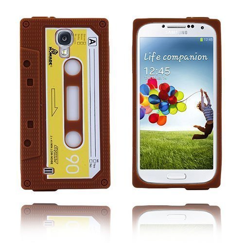 Cassette Tape Ruskea Samsung Galaxy S4 Suojakuori