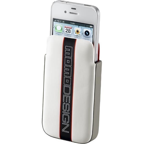 CellularLine MOMO Design racing tekonahkasuojus iPhone 4/4S valk