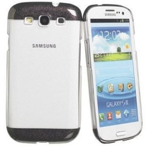 Celly Glamme Glitter Case for Samsung Galaxy SIII Black