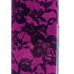 Celly Glamme Lace Case iPhone 5 Fuschia
