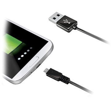 Celly USB 2.0 / MicroUSB Kaapeli Musta