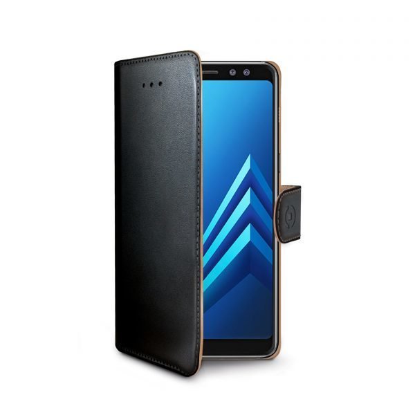 Celly Wally Case Galaxy A8 2018 Musta