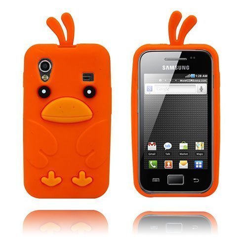 Chicken Oranssi Samsung Galaxy Ace Silikonikuori